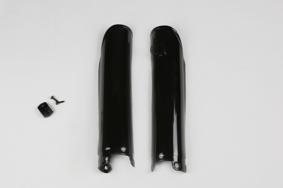 Fork Slider Protectors black for Ktm SX 250/XC 250 - SX 125/XC 125 - EXC 125/XC W125 - EXC 250/XC W250 - EXC-F 250/XCF W250 ....