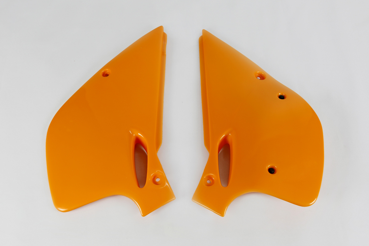 Side Panels orange for Ktm EXC 360 - SX 250/XC 250 - SX 360 - EXC 300/XC W300 - SX 300/XC 300 - REPLICA PLASTICS - KT03023-12...