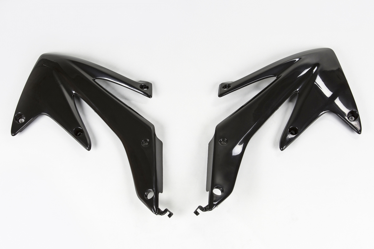 Radiator Covers black for Honda CRF 450X (2005-07) - REPLICA PLASTICS - HO04600-001 - Ufo Plast