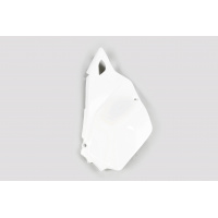 Fiancatine Laterali bianco per Kawasaki KLX 400R (2003-25) - PLASTICHE REPLICA - KA03745-047 - Ufo Plast