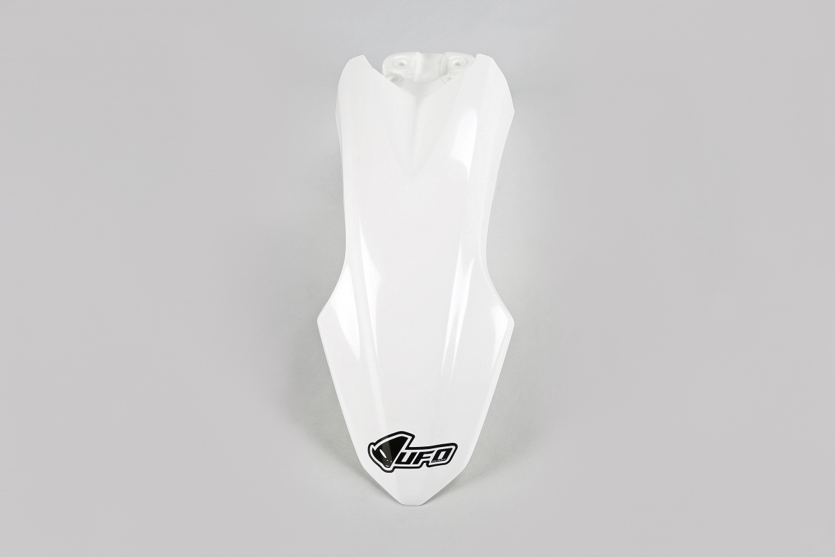 Parafanghi Anteriori bianco per Kawasaki KLX 110 (2010-25) - PLASTICHE REPLICA - KA04714-047 - Ufo Plast