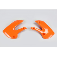 Convogliatori Radiatore arancio per Kawasaki KX 65 (2001-25) - KLX 110 (2001-09) - PLASTICHE REPLICA - KA03733-127 - Ufo Plast