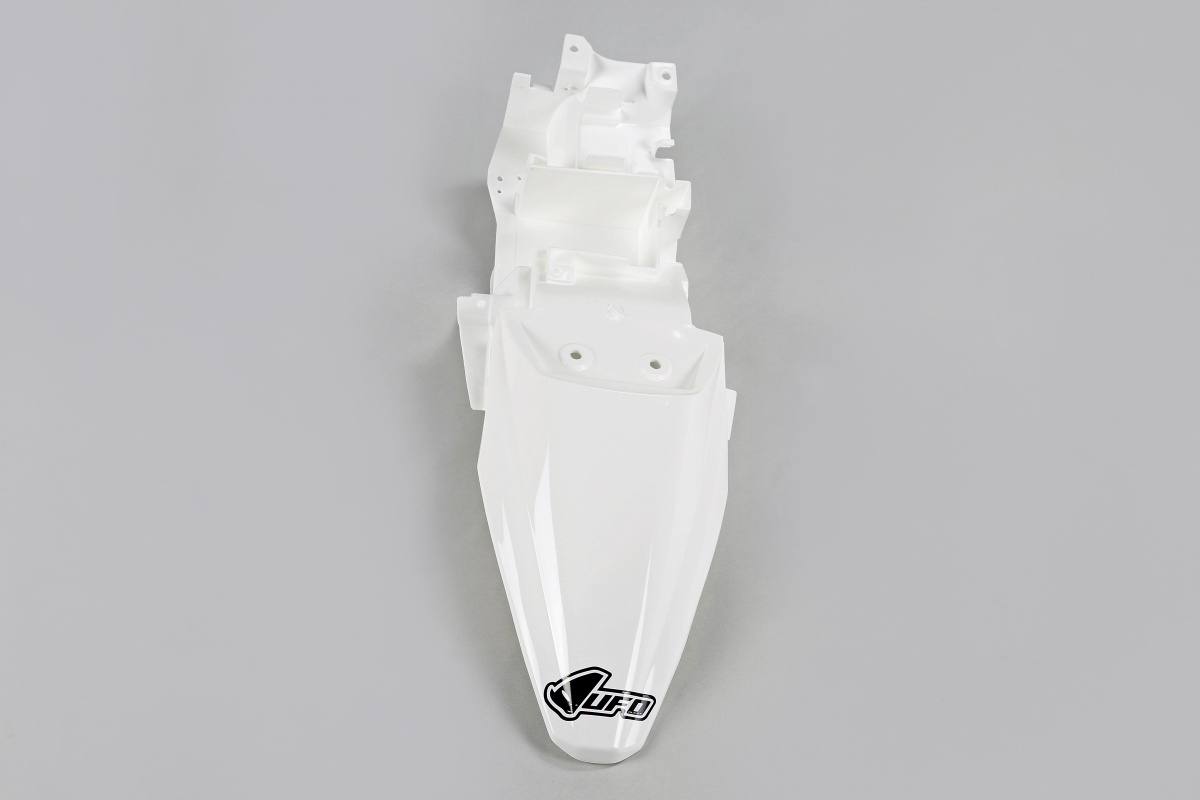 Rear Fender white for Kawasaki KLX 110 (2010-25) - REPLICA PLASTICS - KA04715-047 - Ufo Plast