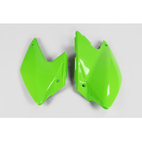 Side Panels green for Kawasaki KLX 450R (2007-25) - REPLICA PLASTICS - KA03790-026 - Ufo Plast