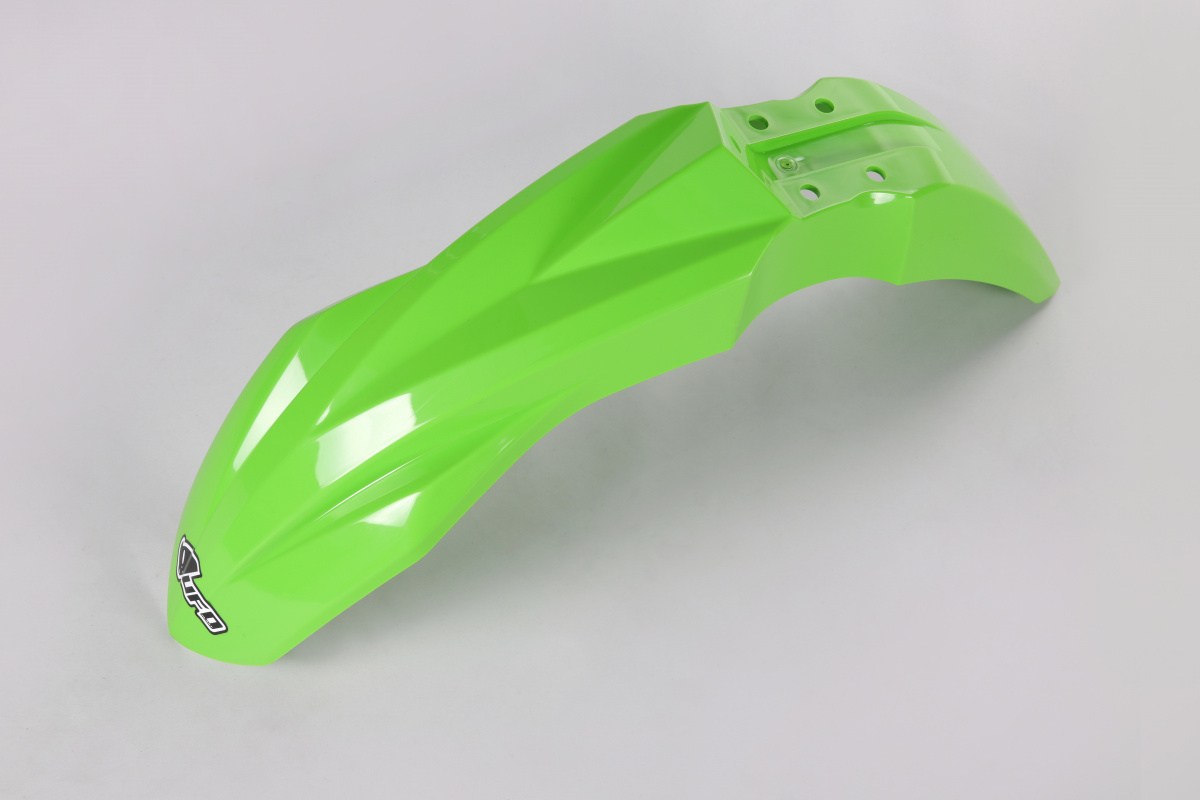 Front Fenders green for Kawasaki KXF 250 (2017) - KXF 450 (2016-17) - REPLICA PLASTICS - KA04733-026 - Ufo Plast