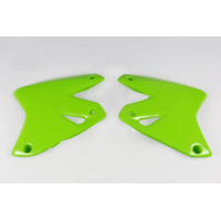 Convogliatori Radiatore verde per Kawasaki KLX 400R (2003-25) - PLASTICHE REPLICA - KA03742-026 - Ufo Plast