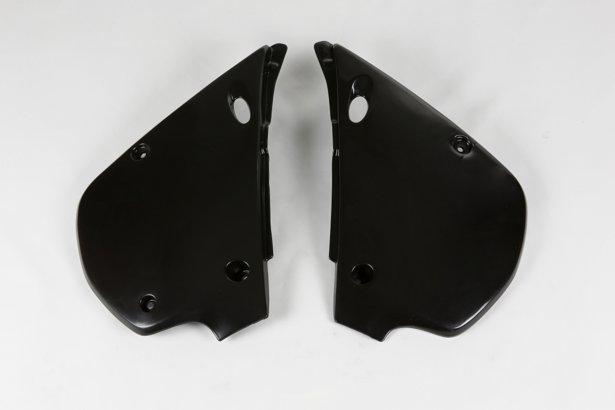 Side Panels black for Kawasaki KX 80 (1991-97) - REPLICA PLASTICS - KA02760-001 - Ufo Plast