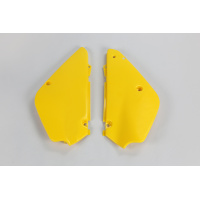 Fiancatine Laterali giallo per Suzuki RM 85 (2000-25) - PLASTICHE REPLICA - SU03970-101 - Ufo Plast