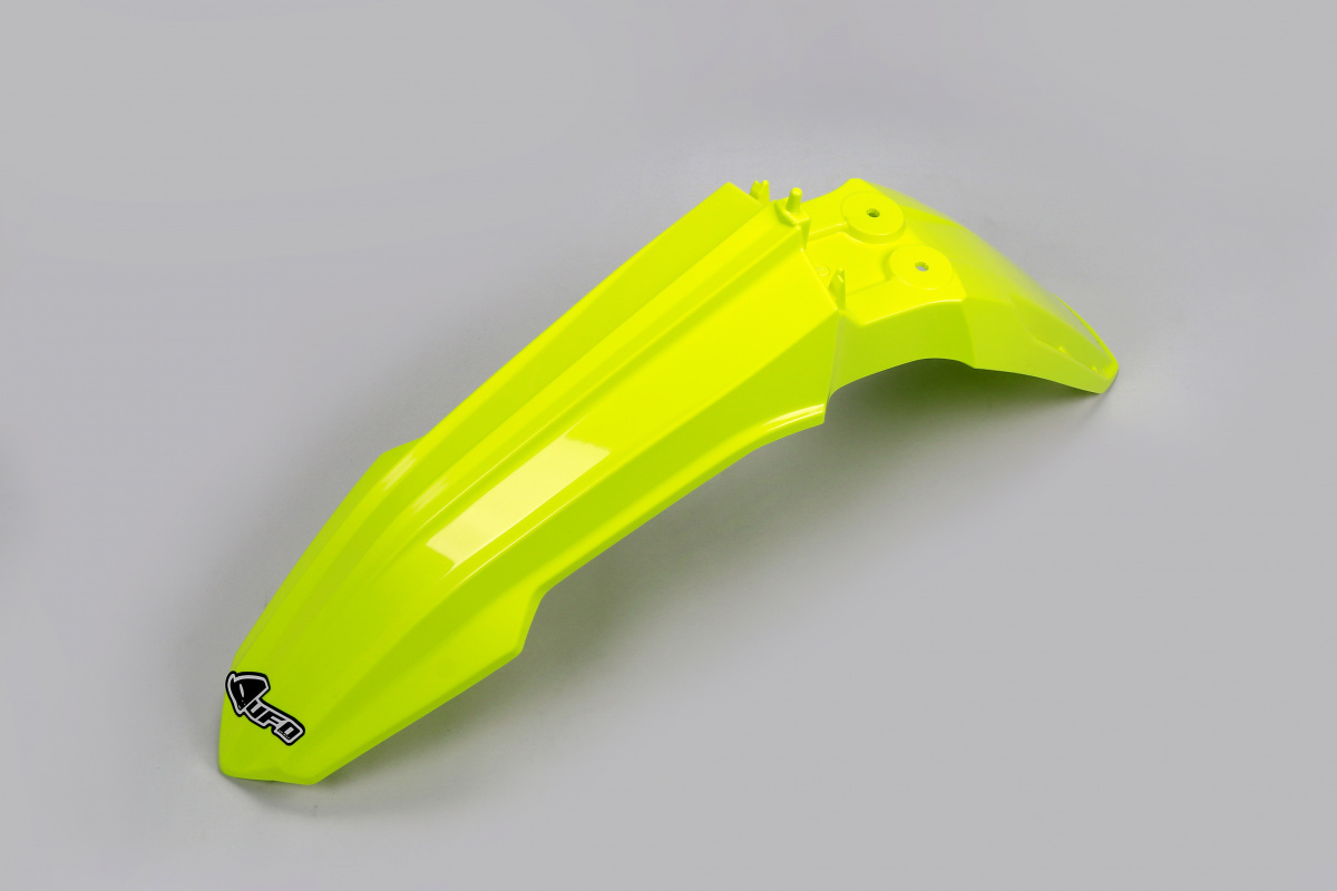 Front Fenders neon yellow for Suzuki RMZ 250 (2019-25) - RMZ 450 (2018-25) - REPLICA PLASTICS - SU04939-DFLU - Ufo Plast