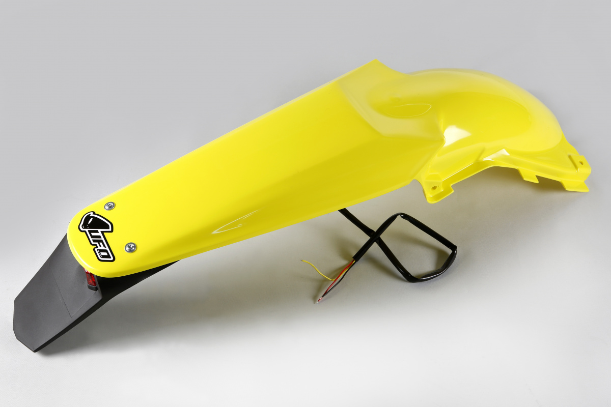 Parafango Posteriore giallo per Suzuki RMZ 250 (2004-06) - PLASTICHE REPLICA - SU04908-102 - Ufo Plast