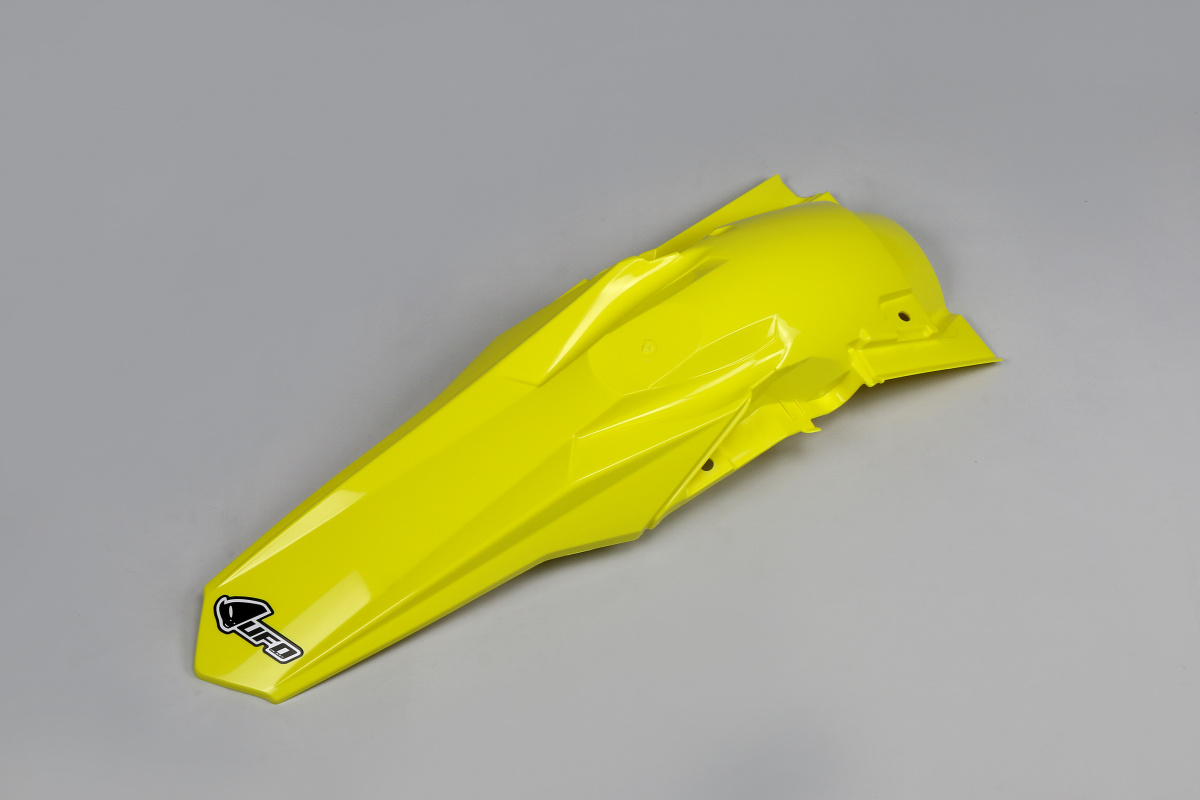 Rear Fender yellow for Suzuki RMZ 250 (2019-25) - RMZ 450 (2018-25) - REPLICA PLASTICS - SU04940-102 - Ufo Plast