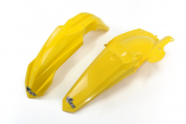 Fenders Kit yellow for Yamaha YZF 250 (2014-18) - YZF 450 (2014-17) - REPLICA PLASTICS - YAFK318-101 - Ufo Plast