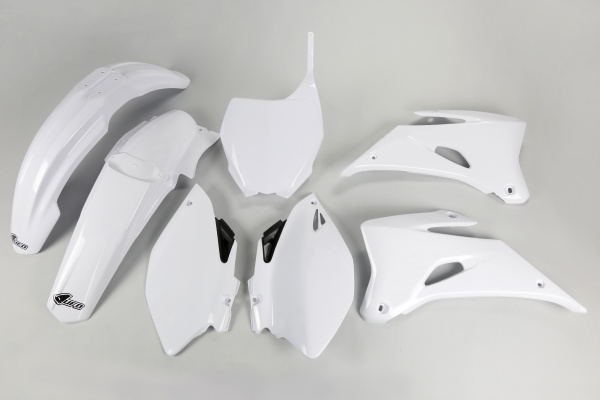 Plastic Kit white for Yamaha YZF 250 (2006-09) - YZF 450 (2006-09) - REPLICA PLASTICS - YAKIT305-046 - Ufo Plast