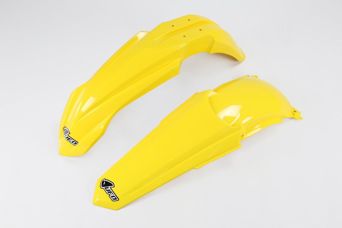 Kit Parafanghi giallo per Yamaha YZ 125 (2002-14) - YZ 250 (2002-14) - PLASTICHE REPLICA - YAFK312-101 - Ufo Plast