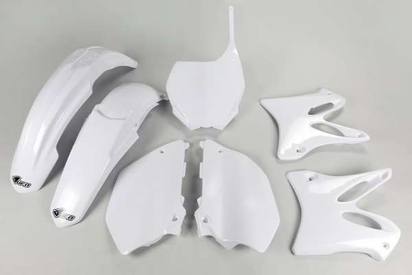 Kit Plastiche bianco per Yamaha YZ 125 (2006-14) - YZ 250 (2006-14) - PLASTICHE REPLICA - YAKIT302-046 - Ufo Plast