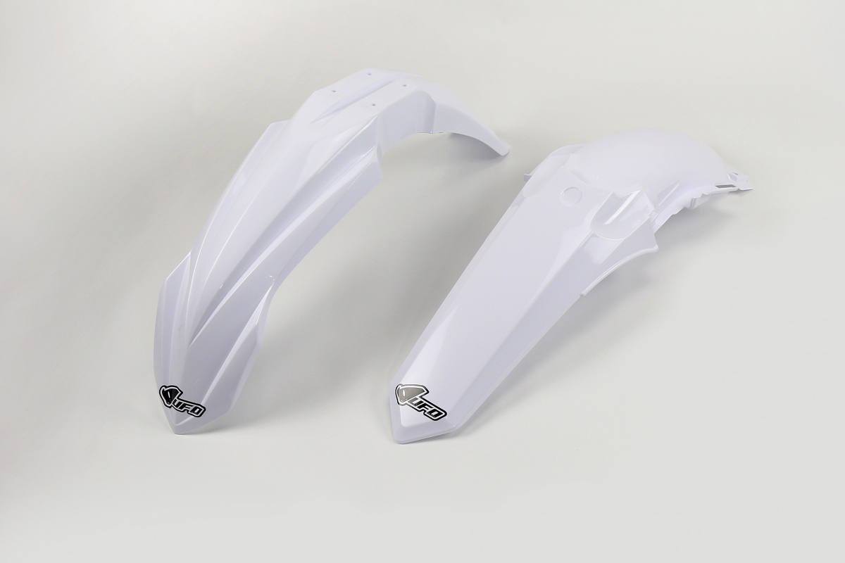 Kit Parafanghi bianco per Yamaha YZ 125 (2015-21) - YZ 250 (2015-21) - PLASTICHE REPLICA - YAFK319-046 - Ufo Plast