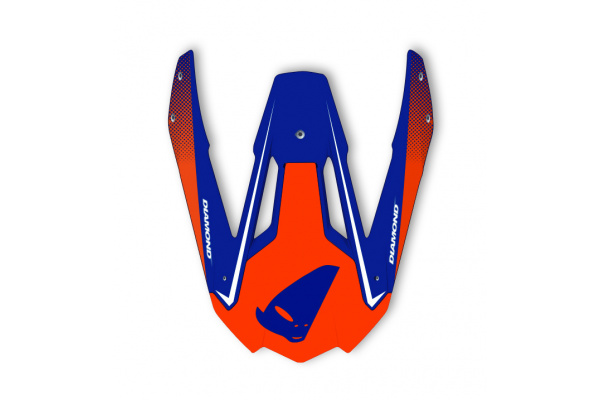 Frontino per casco motocross Diamond rosso e blu - PROTEZIONI - HR093 - Ufo Plast