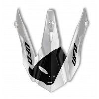 Frontino casco motocross Quiver shasta rosso e bianco - Ricambi caschi - HR128 - Ufo Plast