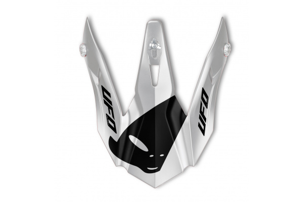 Frontino casco motocross Quiver shasta rosso e bianco - Ricambi caschi - HR128 - Ufo Plast