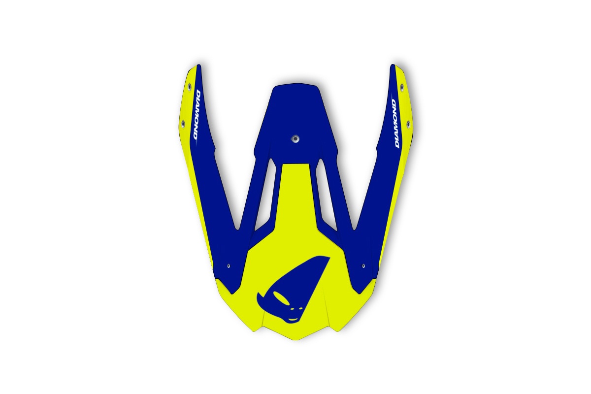 Frontino per casco motocross Diamond blu - Ricambi caschi - HR087 - Ufo Plast