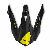 Frontino per casco motocross Quiver Shedir giallo e nero - Ricambi caschi - HR127 - Ufo Plast