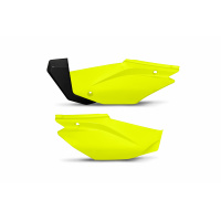 Side Panels neon yellow for Honda CRF 110F (2019-25) - REPLICA PLASTICS - HO05601-DFLU - Ufo Plast