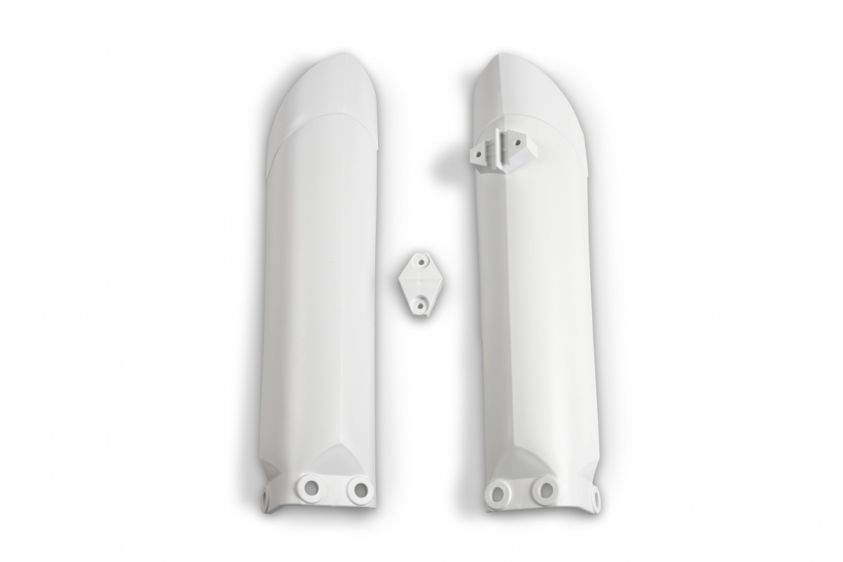 Fork Slider Protectors white for Husqvarna TC 85 (2014-17) - REPLICA PLASTICS - HU03381-041 - Ufo Plast