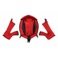 Cuffia e guanciali casco motocross Quiver rosso - Ricambi caschi - HR130-B - Ufo Plast