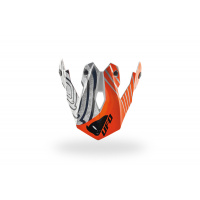 Frontino casco motocross Warrior Shock bianco e arancione - Ricambi caschi - HR018-F - Ufo Plast