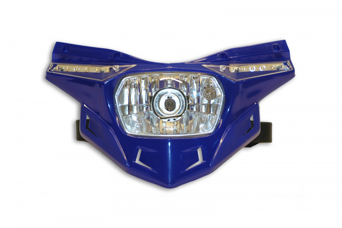 Replacement plastic for motocross Stealth headlight lower part blue - Headlight - PF01714-089 - Ufo Plast