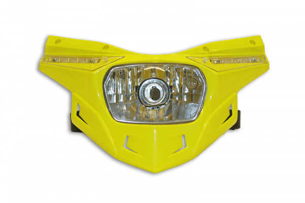 Ricambio plastica portafaro motocross Stealth parte bassa giallo - Portafari - PF01714-102 - Ufo Plast