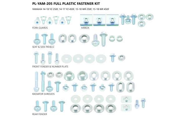 Kit viti motocross per plastiche Yamaha - Altri accessori - AC02443 - Ufo Plast