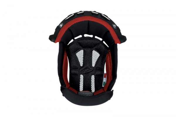 Cuffia casco motocross Interceptor & Warrior nero e rosso - Ricambi caschi - HR010-KB - Ufo Plast