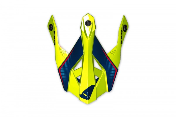 Frontino Intrepid giallo fluo e blu - Ricambi caschi - HR151 - Ufo Plast