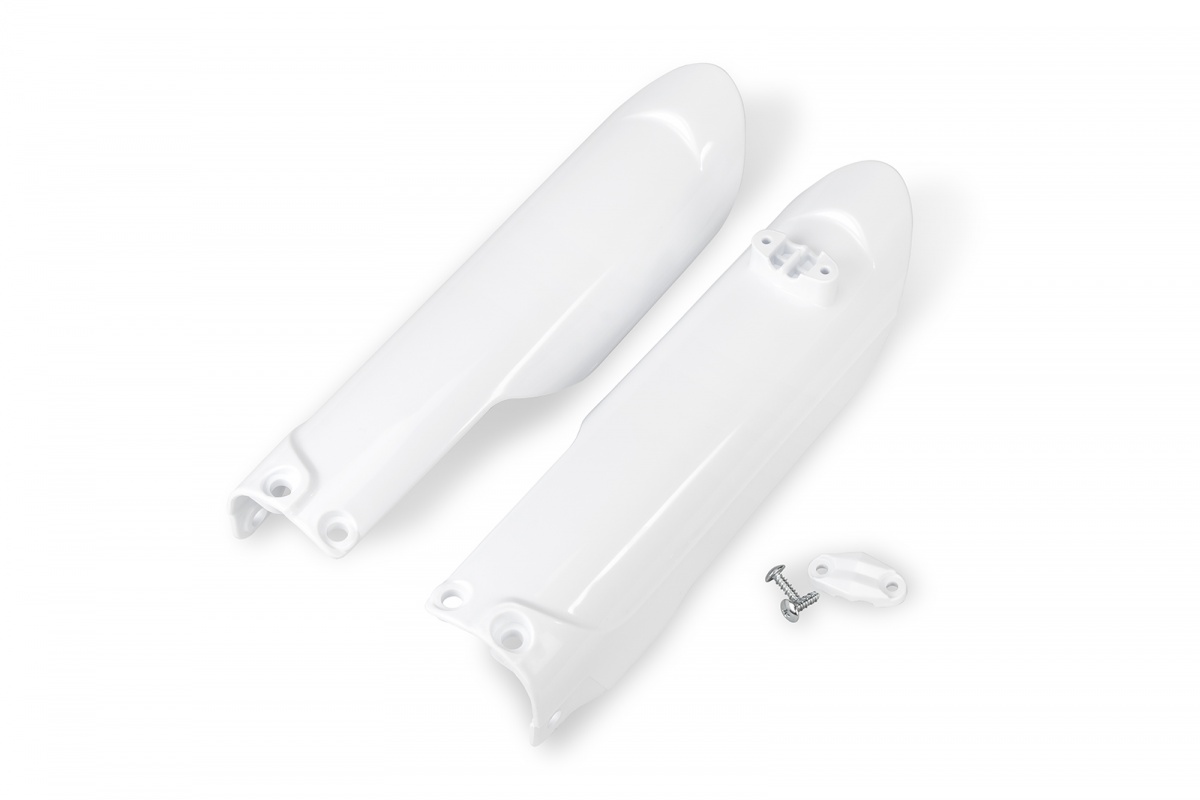 Fork Slider Protectors white for Gas Gas MC 85 (2021-25) - REPLICA PLASTICS - GG07118-041 - Ufo Plast