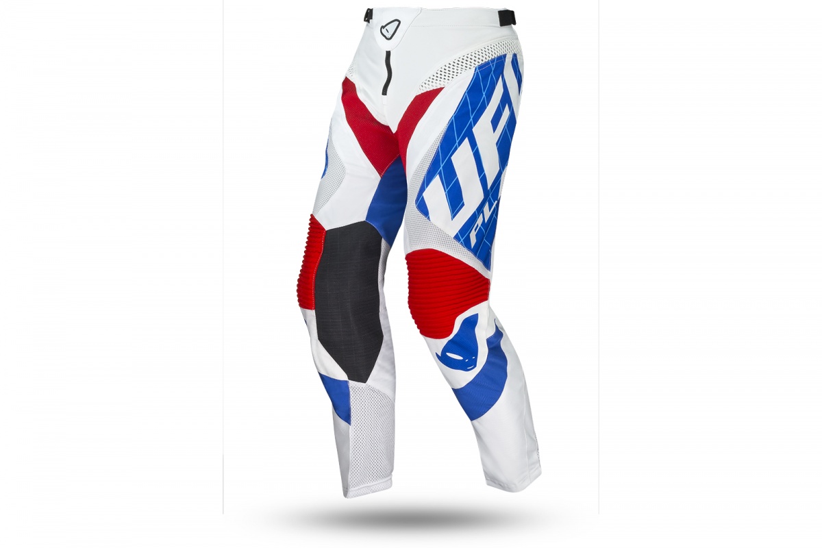 Pantaloni motocross Deepspace bianco e blu - Pantaloni - PI04480-C - Ufo Plast