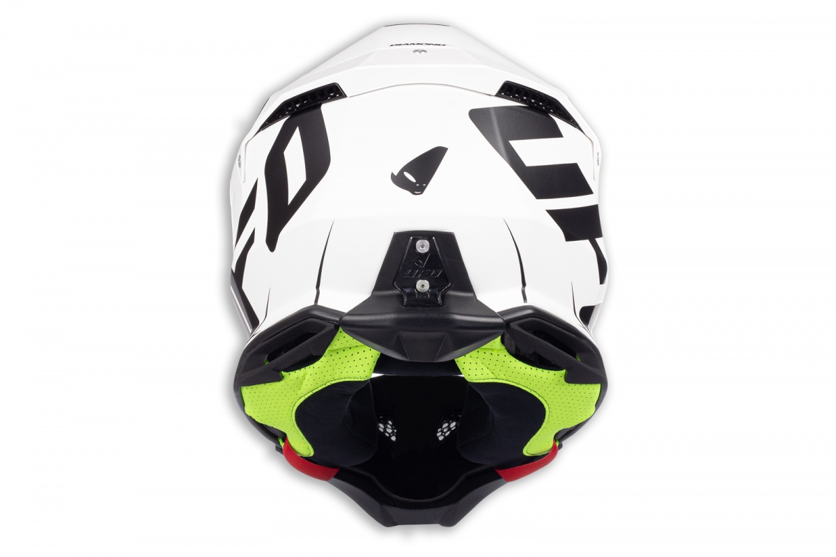 Casco motocross Diamond limited edition bianco e nero - ADULTO - HE051 - Ufo Plast