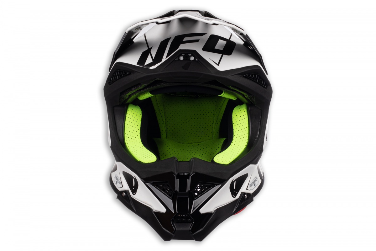 Casco motocross Diamond limited edition bianco e nero - ADULTO - HE051 - Ufo Plast