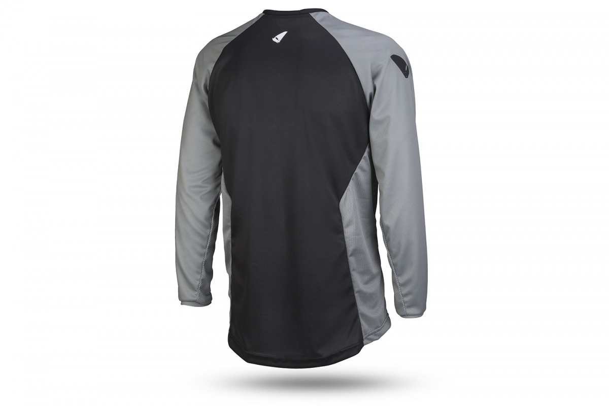 E-bike Contact jersey short sleeves black and grey - Jersey - MG04509-K - Ufo Plast