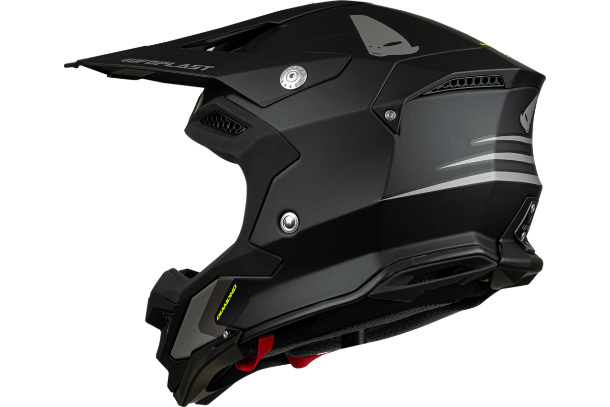 Casco motocross Diamond nero - ADULTO - He053 - Ufo Plast