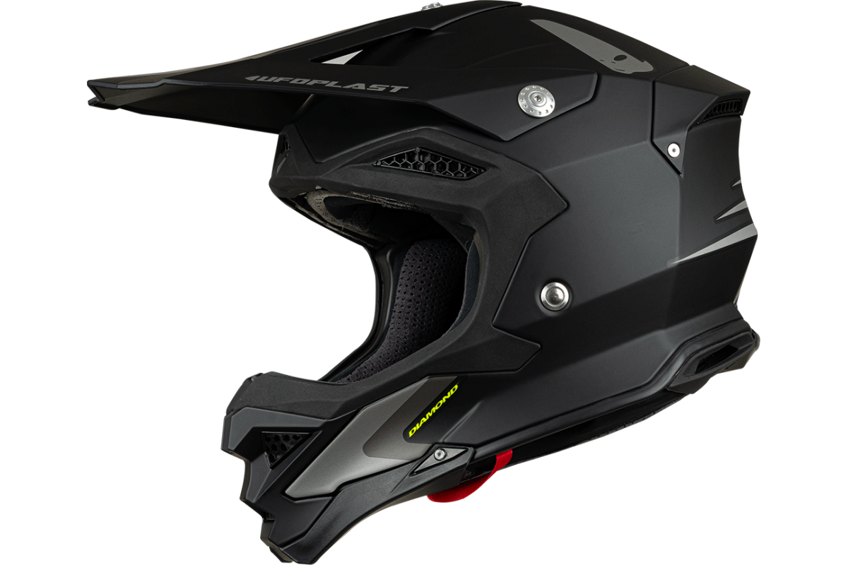 Casco motocross Diamond nero - ADULTO - He053 - Ufo Plast