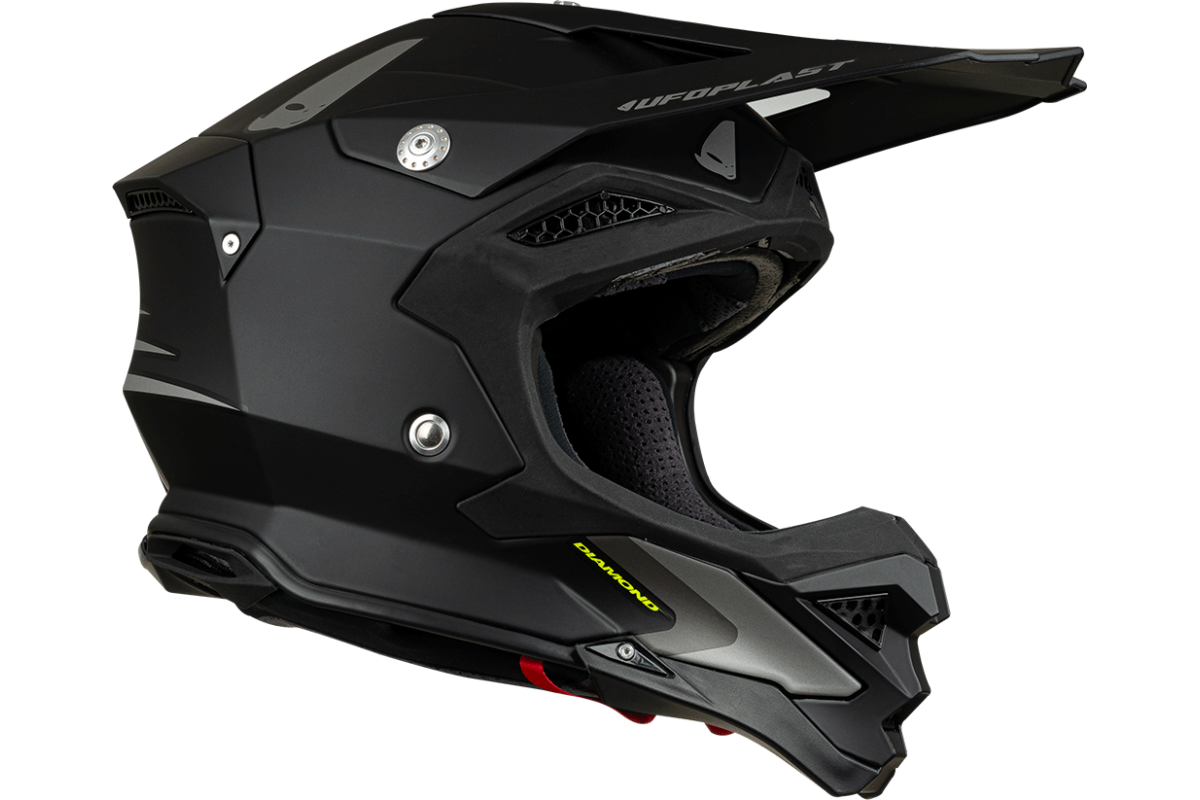 Casco motocross Diamond nero - ADULTO - He053 - Ufo Plast