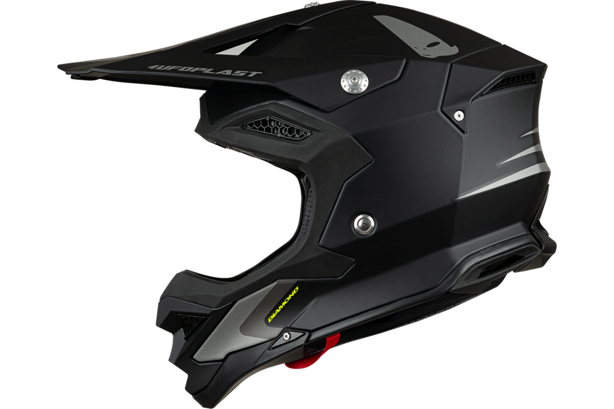 Casco motocross Diamond nero - ADULTO - He053 - Ufo Plast