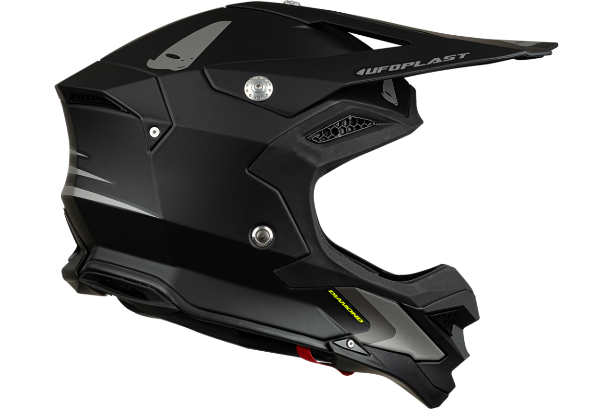 Casco motocross Diamond nero - ADULTO - He053 - Ufo Plast