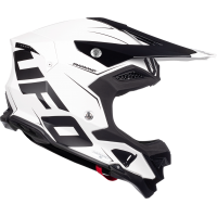 Casco motocross Diamond bianco e nero - ADULTO - He052 - Ufo Plast