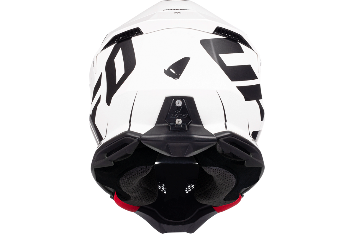 Casco motocross Diamond bianco e nero - ADULTO - He052 - Ufo Plast