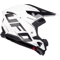 Casco motocross Diamond bianco e nero - ADULTO - He052 - Ufo Plast