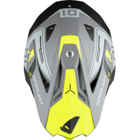 Casco motocross Diamond grigio e giallo fluo - Home - he055 - Ufo Plast