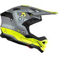 Casco motocross Diamond grigio e giallo fluo - Home - he055 - Ufo Plast