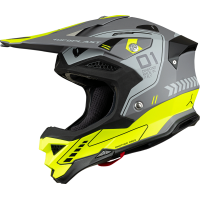 Casco motocross Diamond grigio e giallo fluo - Home - he055 - Ufo Plast